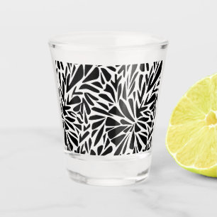 Schiebeglas Abstrakt, modern, nahtlos, monochrom f Schnapsglas
