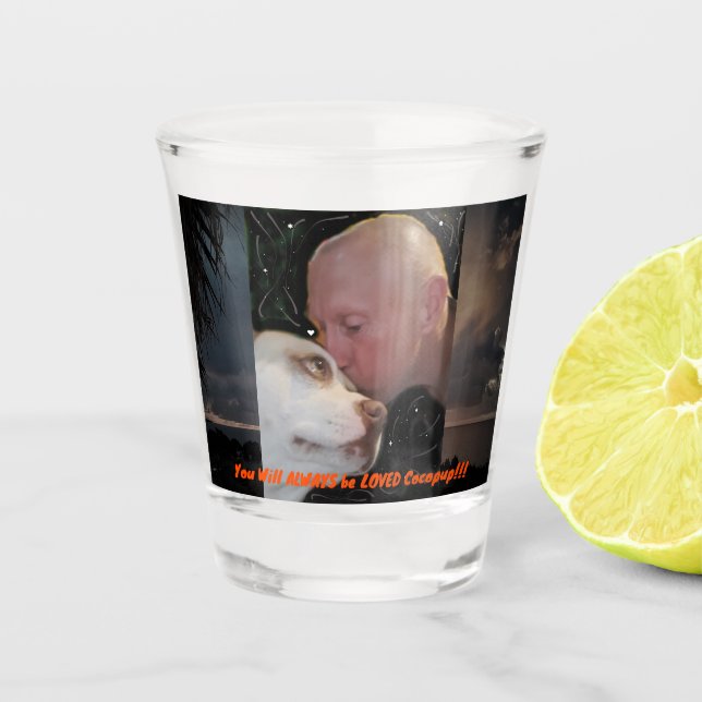 Schiebeglas Schnapsglas (Vorderseite)