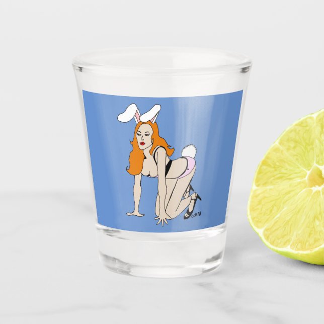 Schiebeglas Schnapsglas (Vorderseite)
