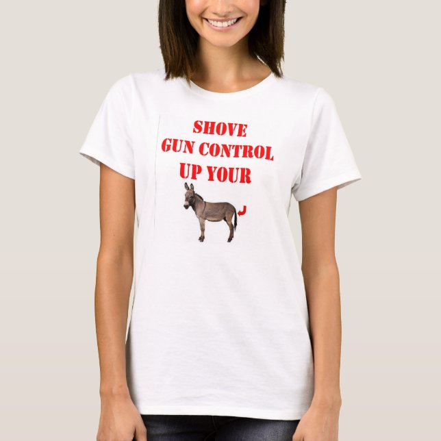 SCHIEBEN SIE GEWEHR-KONTROLLE T-Shirt (Vorderseite)