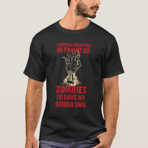 Schiebt euch in Zombies, um meinen Shiba in einen  T-Shirt