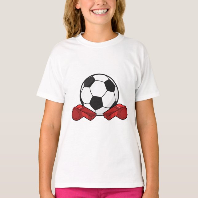 Schiedpfeifen & Fußball T-Shirt (Vorderseite)