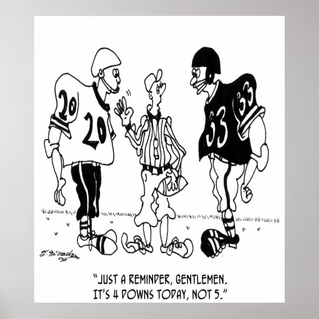 Schiedsrichter Cartoon 5446 Poster (Vorne)