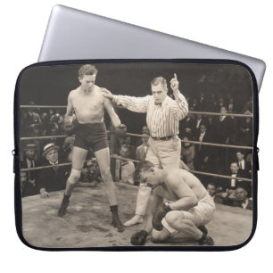 Schiedsrichterzählung im Ringboxen, Vintag Laptopschutzhülle
