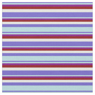 Schiefer Blau, Pulver blau, Lila, Rot und Minze Cr Stoff