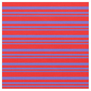 Schiefer Blau und Rot rot Streifen/Muster Stoff