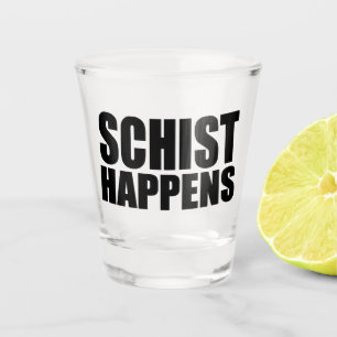 Schiefer geschieht Geologie Schnapsglas