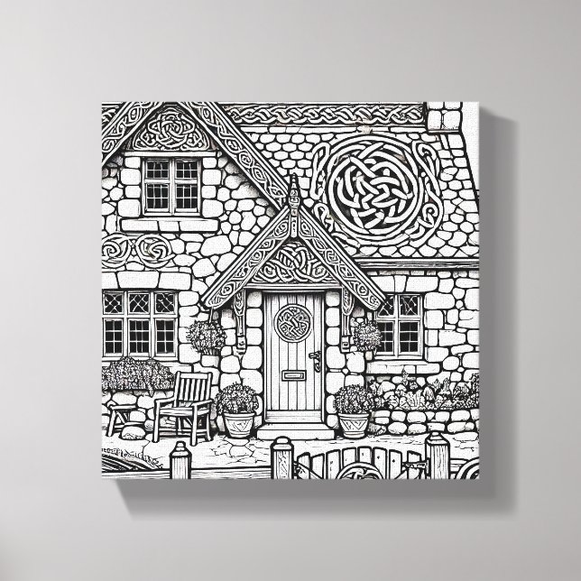 Schiefer-Hütte #13 Leinwanddruck (Vorderseite)