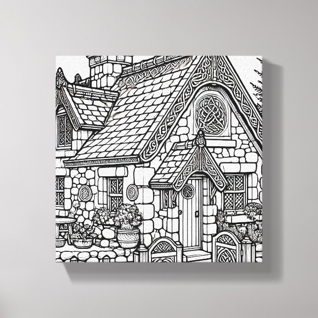 Schiefer-Hütte #40 Leinwanddruck (Vorderseite)