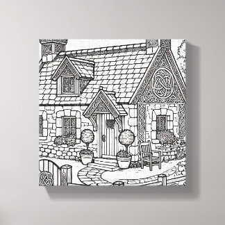 Schiefer-Hütte #46 Leinwanddruck