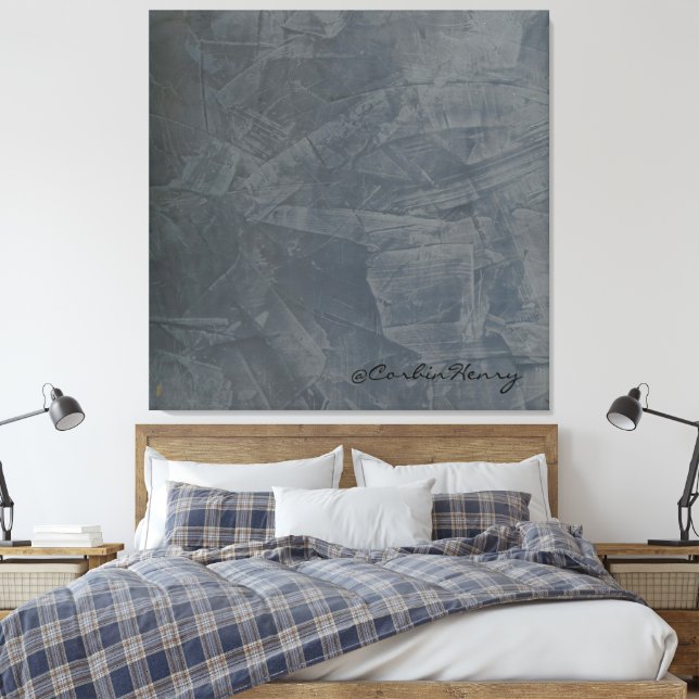 Schiefer Leinwanddruck (Insitu (Schlafzimmer))