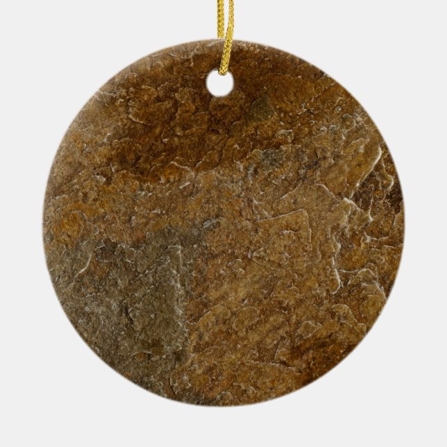 Schiefer-Steinhintergrund - kundengebundener Keramik Ornament (Vorne)