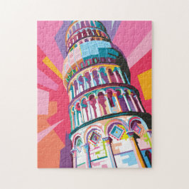 Schiefer Turm Pisa Italien Pop