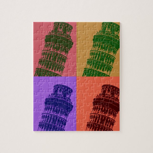Schiefer Turm Pop Pisa Kunst, Dichtung und Musik (Vertikal)