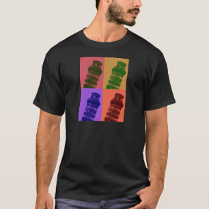 Schiefer Turm Pop Pisa Kunst, Dichtung und Musik T-Shirt