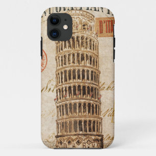 Schiefer Turm von Pisa im Vintage-Stil Case-Mate iPhone Hülle