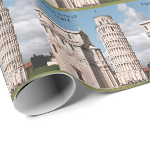 Schiefer Turm von Pisa Italien Europa Reise Geschenkpapier
