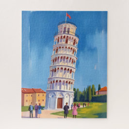 Schiefer Turm von Pisa Italien Malerei