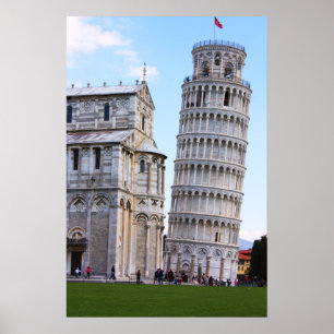 Schiefer Turm von Pisa Poster
