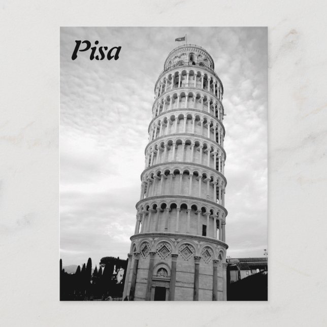 Schiefer Turm von Pisa Postkarte (Vorderseite)