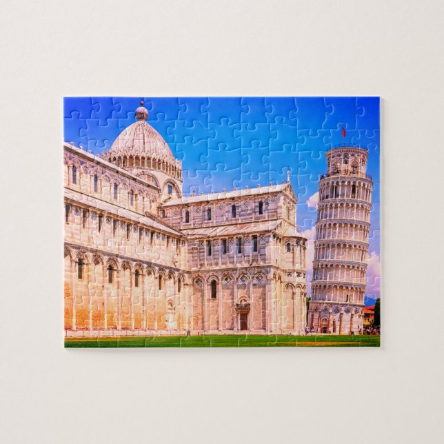 Schiefer Turm von Pisa Puzzle (Horizontal)