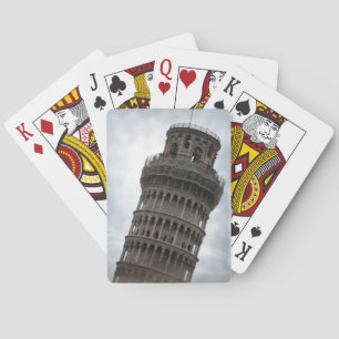 Schiefer Turm von Pisa Spielkarten