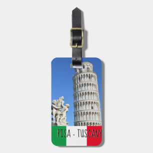 Schiefer Turm von Pisa und Putti Gepäckanhänger