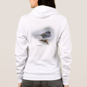 Schieferfarbener, dunkel-Mit Augen Junco auf der B Hoodie
