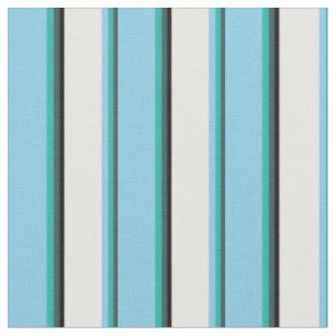 Schiefergrau, Sea Green, Sky Blue, White & Black Stoff