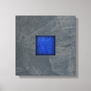Schiefergraue dunkelblaue moderne Kunst Leinwanddruck