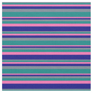 Schiefergraues, Aquamarines, Hot-Pink und blaues M Stoff