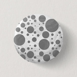 Schiefergraues Tupfenmuster Button