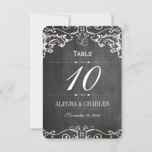 Schiefertafel Süße Herz Initialen Typografie RSVP Einladung
