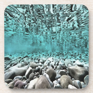 Schieferwasser Kunst und Kunst der Ägäis Getränkeuntersetzer
