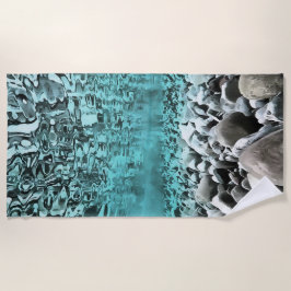 Schieferwasser Kunst und Kunst der Ägäis Strandtuch