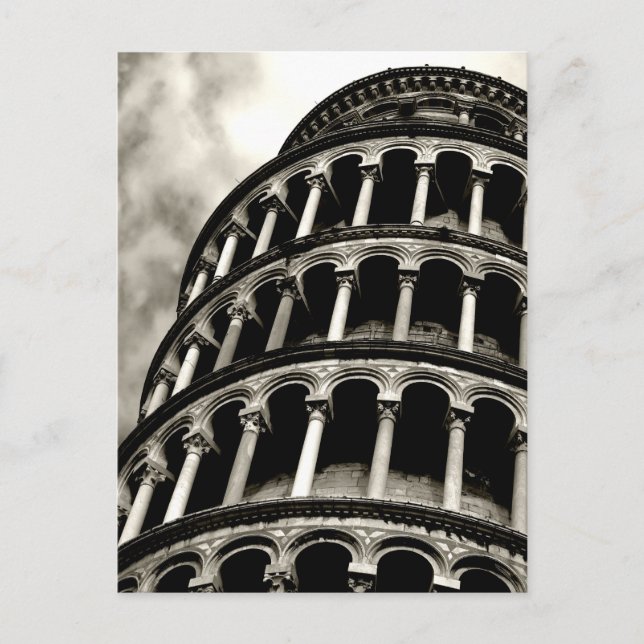 Schieftturm von Pisa Postkarte (Vorderseite)