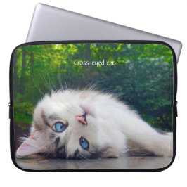 Schielaugen-Katze Laptopschutzhülle