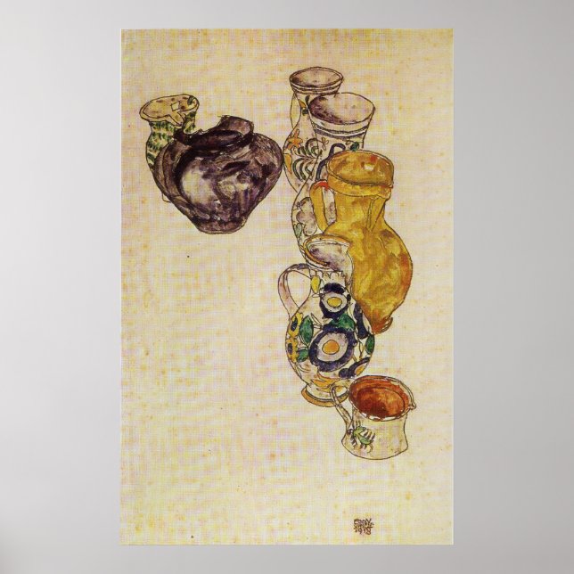 Schiele - Bauern Jugs Poster (Vorne)