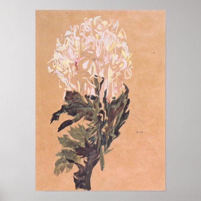 Schiele - Chrysanthemum 1910 Poster (Vorne)