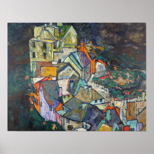 Schiele - Ende der Stadt Poster