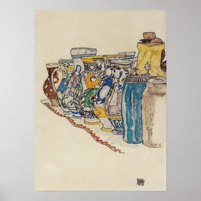 Schiele - Jug 1918 Poster (Vorne)