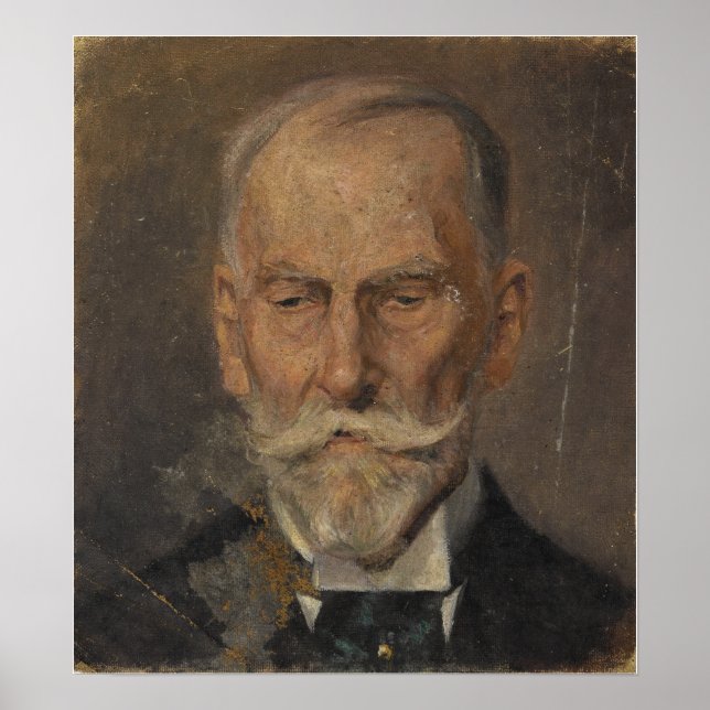 Schiele - Männerportrait um 1910 Poster (Vorne)
