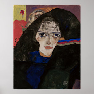 Schiele - Trauernde Frau Poster