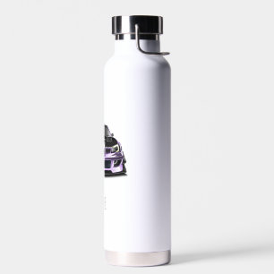 schielendes Auge lila handgezeichnete Kunst Trinkflasche