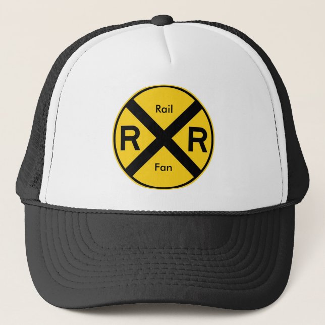Schienen-Fan - Bahnübergang Truckerkappe (Vorderseite)