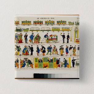 Schienen-Reise, c.1850 Button