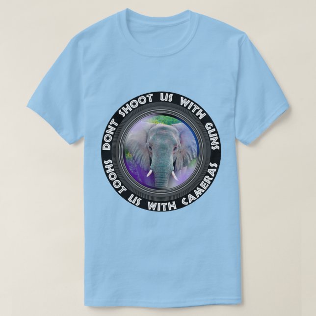 Schieß uns nicht auf Elefantenbull T-Shirt (Design vorne)