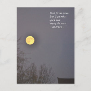 Schießen auf den Mond Postkarte