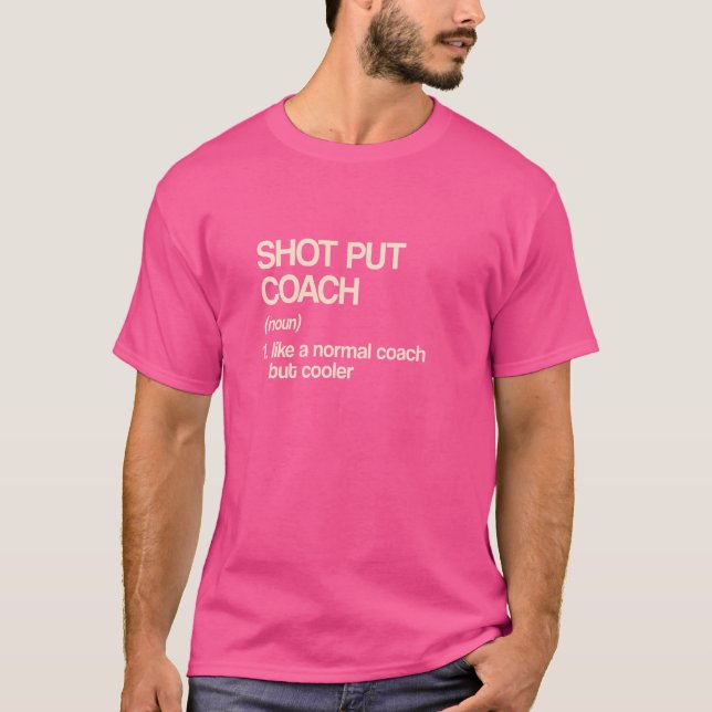 Schießen Sie die Coach-Definition Track und Field- T-Shirt (Vorderseite)