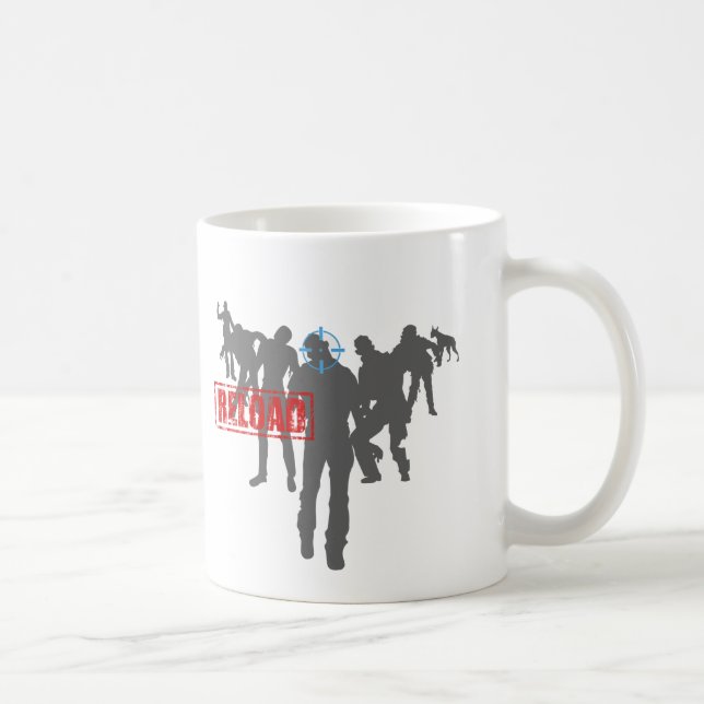 Schießen Sie die Zombies - Kaffeetasse (Rechts)